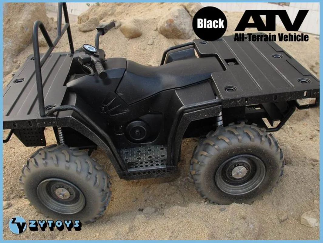 

ZYTOYS 1/6 ATV All-Terrain Vehicle Motorcycle Beach bikes Plastic Car Moto Military Decoration Gifts Action Figure In Stock