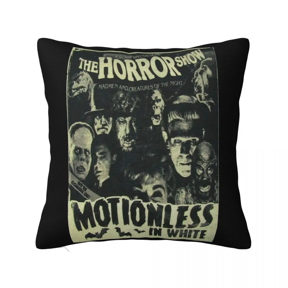 Motionless In White Horror Show Black New Official Promotion Swag On Sale Personality Animal Cute Promotion Pillow Case