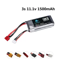 3S Lipo Battery 11.1v 1500mAh 40C Rechargeable Battery For RC Car Boat Airplane Helicopter Drones With T/XT60/JSTPlug