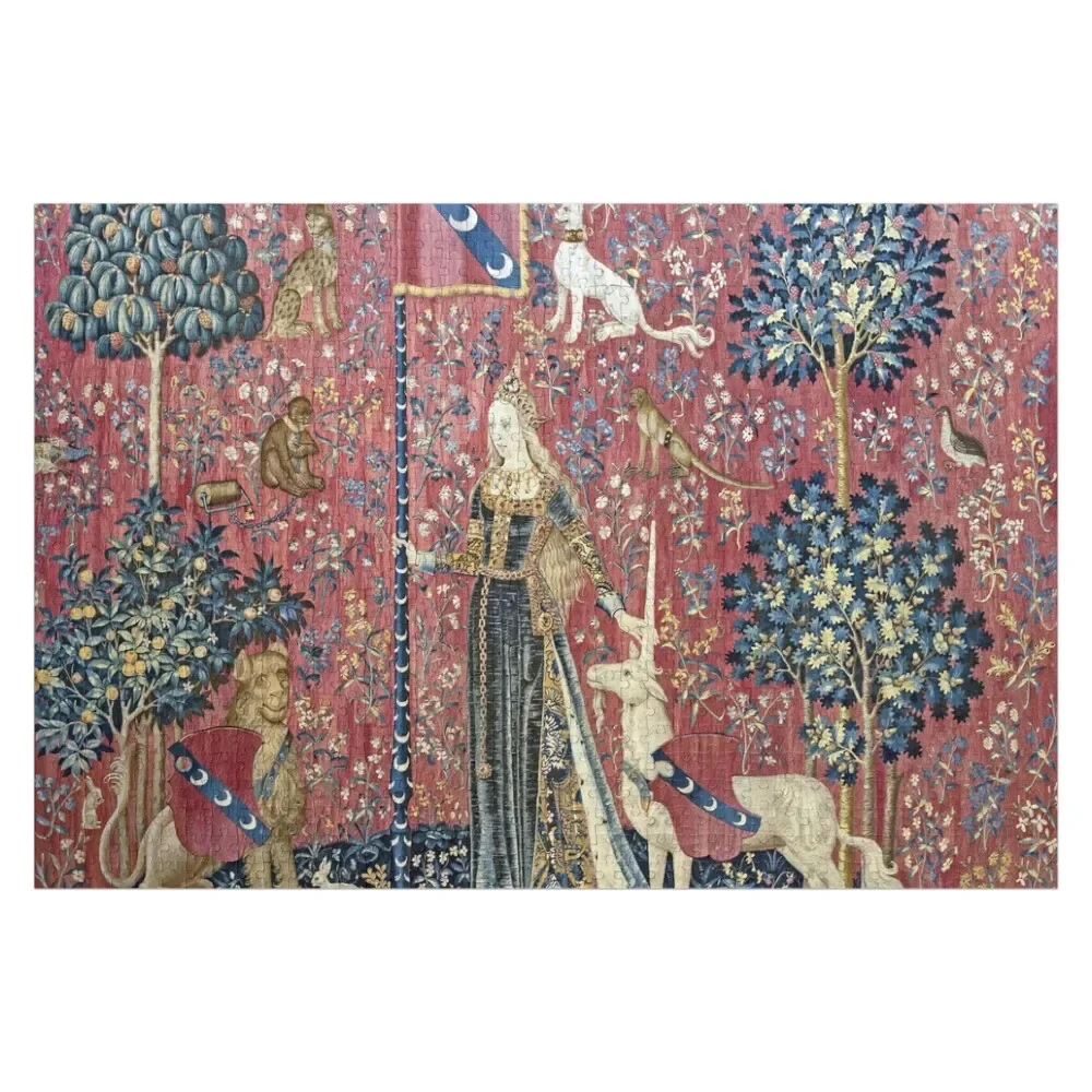 The Lady and the Unicorn touch : La Dame à la licorne Le toucher: La Dame a licorne Jigsaw Puzzle Iq Works Of Art Puzzle