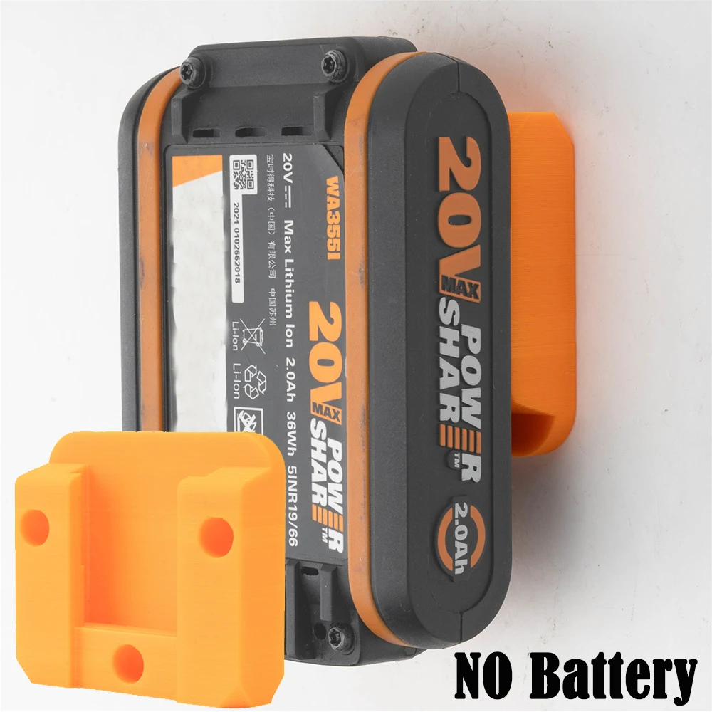 3pcs For Worx 20V 4PIN Series Lithium Battery/Tool Wall Dock Holder Stand With screws(Battery/Tool not included)