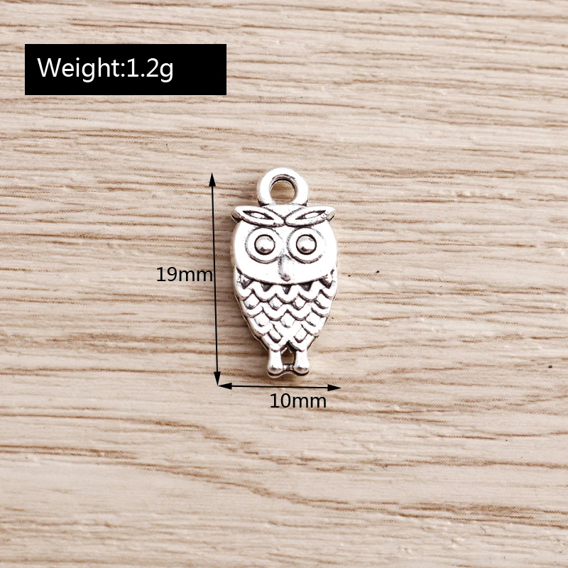 Tusember 20 Stück Legierungs-Anhänger in Form von Eule, Bär, Elefant und Pferd für Schmuck, Halsketten, DIY-Armbänder, Ohrringe, Zubehör und Bastelarbeiten – Detail 10