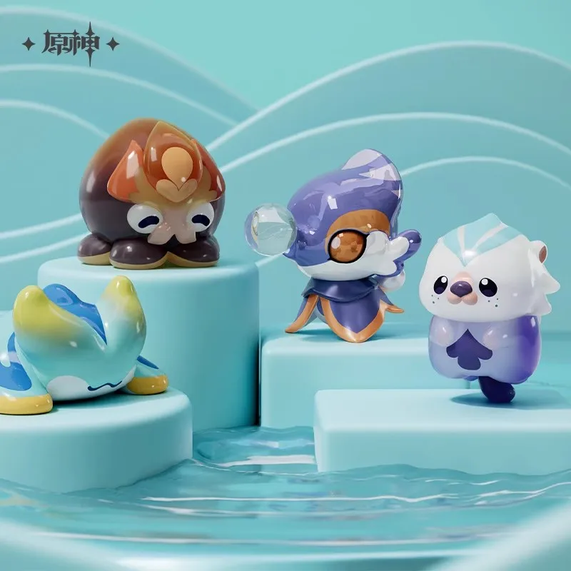 게임 Genshin Impact 공식 정품 제품 Fontemer Aberrants 세트 선물 상자 할로윈 크리스마스 DIY 3D 선물 코스프레 액세서리