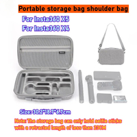 Portable Handheld Protective Shoulder Bag For Insta360 X5 Carrying Case EVA Hard Shell Storage Bag for Camera Charger Accessory