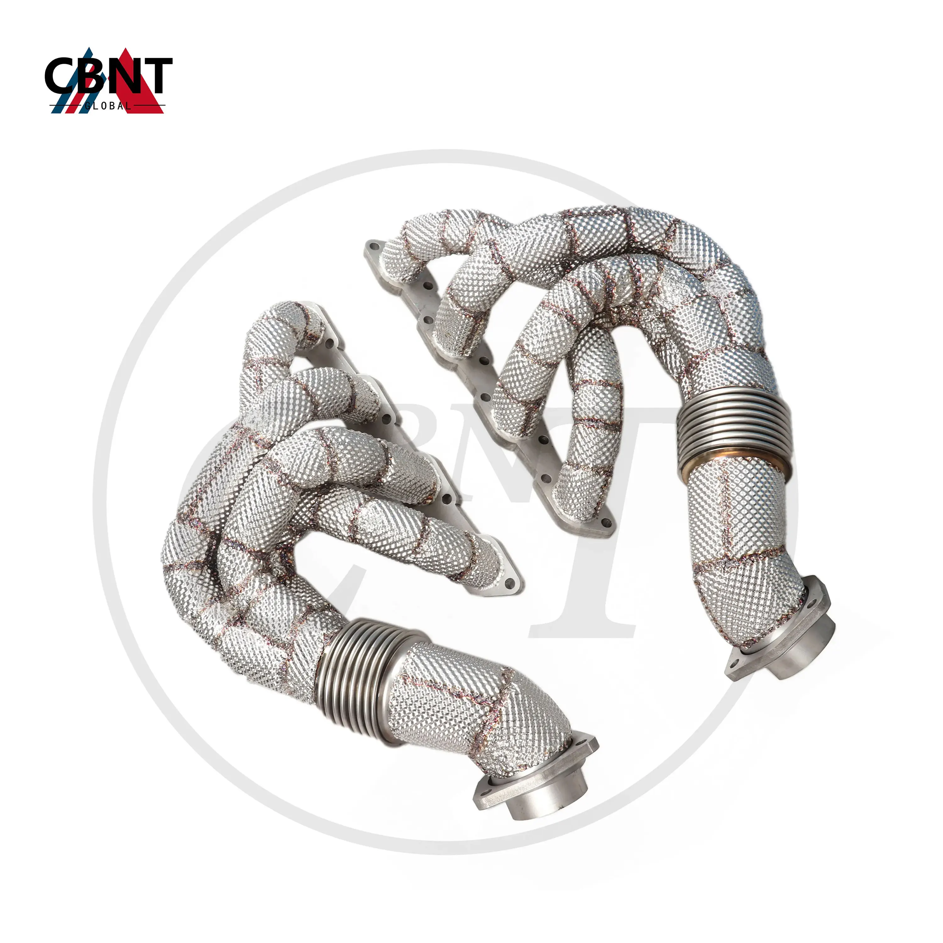 

CBNT Manifold Header for Ferrari F430 4.3L Performance Exhaust Pipe with Heat Shield Tuning 304 Stainless Steel Exhaust-system