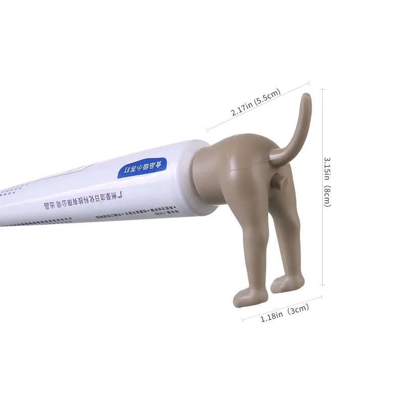 Pooping Dog Butt Toothpaste Topper Pooping Toothpaste Cap Vomit Topper Dispenser Cap Animal Funny Gadgets Gift For Friends