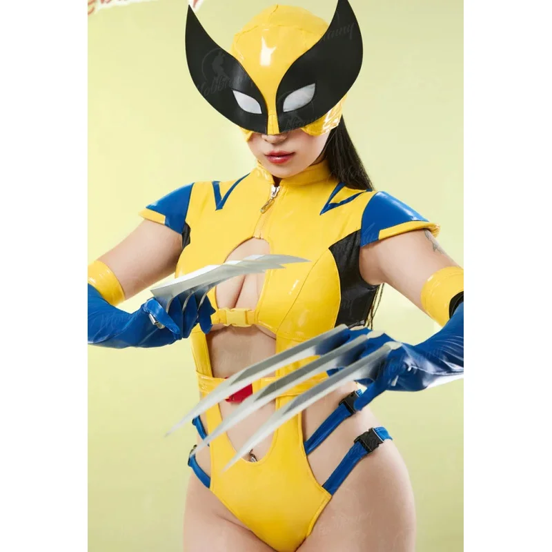 Sky02 MOBBUNNY المرأة مجموعة الملابس الداخلية تأثيري حلي للنساء Bodycon الزي انقطاع ارتداءها مع قفازات قناع ل Halloween88Li