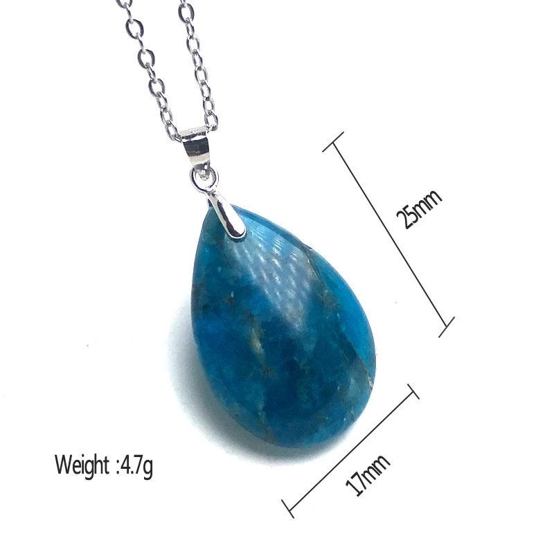 CSJ Natural Apatite Pendants Sterling 925 Silver Gemstone 17*25mm Divination Spiritual Meditation Fine Jewelry for Women Gift