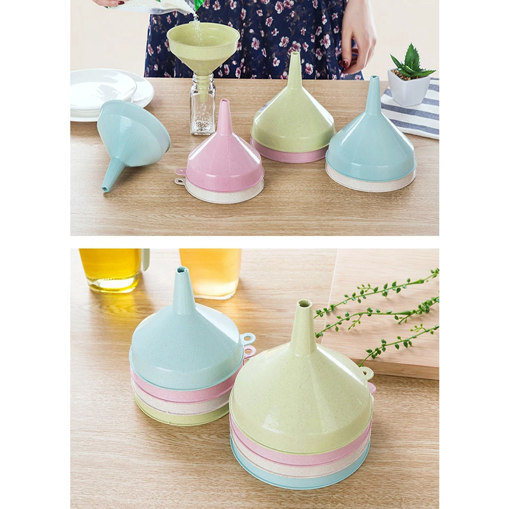 

Kitchen Funnel Funnels for Bottle Liquid Transfer Cooking Child Safety Plastic Easy Transferring Fluid Liquids