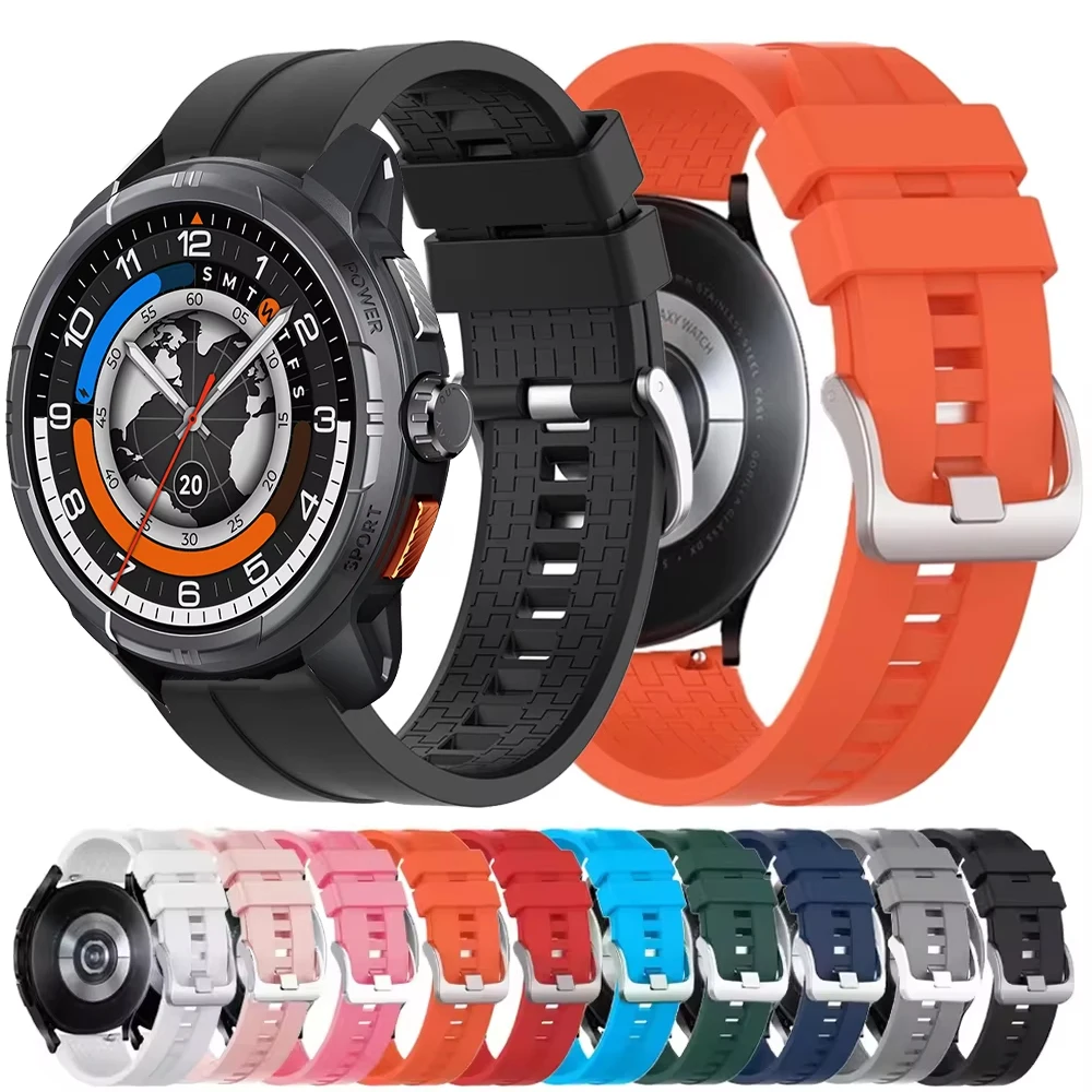 Bracelet de Sport 22mm pour HAYLOU, Ultra Silicone, pour montre Haylou 4 4s 2Pro/Solar 5/Solar Lite/RT2 RT3/RS5 R8 S8