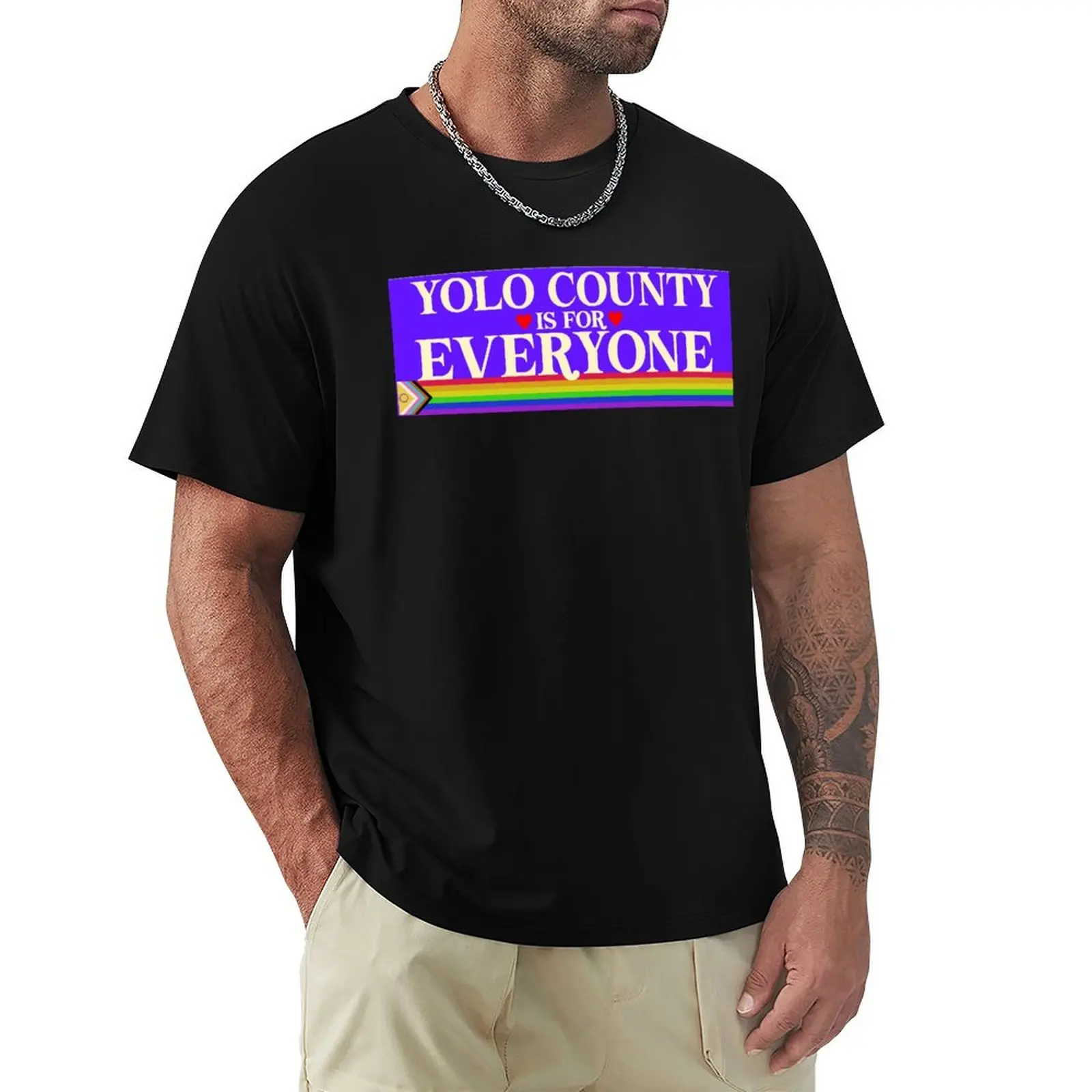 

Yolo County is for Everyone T-Shirt Relaxed Fit Casual Short Sleeve Top