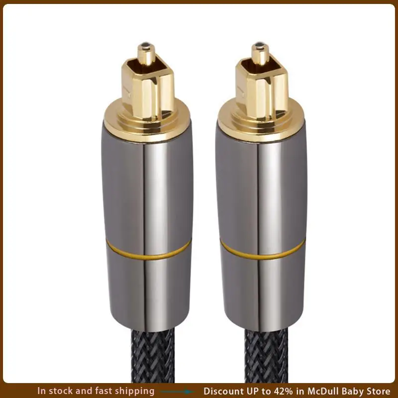 Optic Audio Cable 2M Toslink SPDIF Coaxial Cable For Amplifiers Player Soundbar Cable