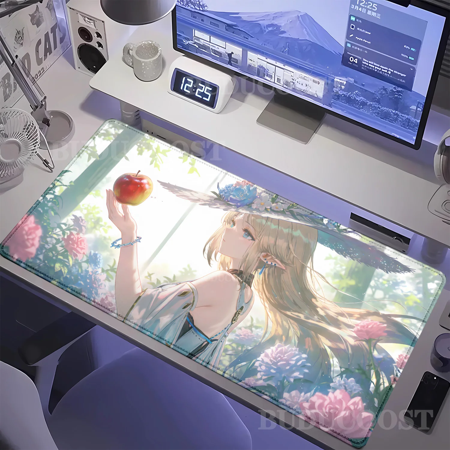 

Mousepad Game Wuthering Waves Cartethyia cute girl Mouse Pad Computer Gaming teclado Office Accessories Rubber Keyboard Desk Mat