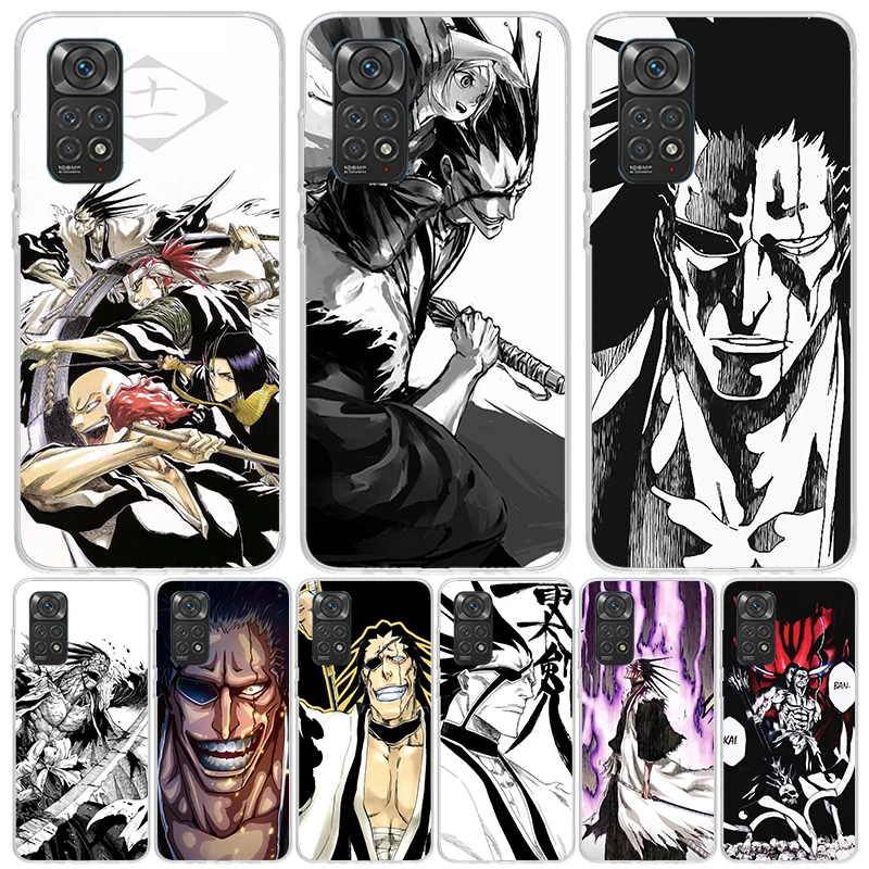 Bleach Zaraki Kenpachi Phone Case For Xiaomi Redmi Note 13 12S 12 11S 11T 11E Pro Plus 10S 10 9S 9 8T 8 7 Art Customized Coque C