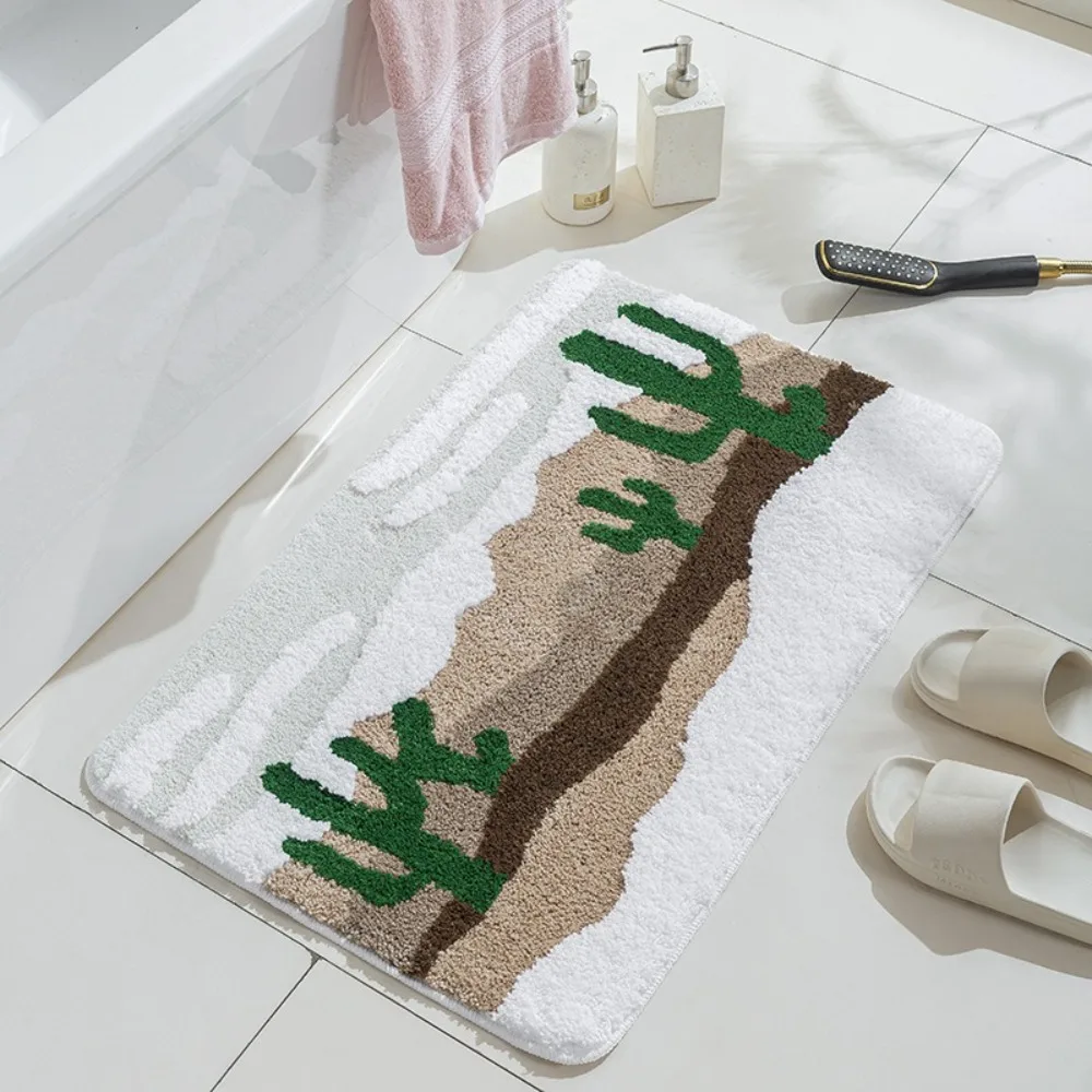 

Extra Thick Bathroom Absorbent Mat Anti-Slip Design Soft Touch Anti-Slip Entrance Mat Absorbent Material Machine washable