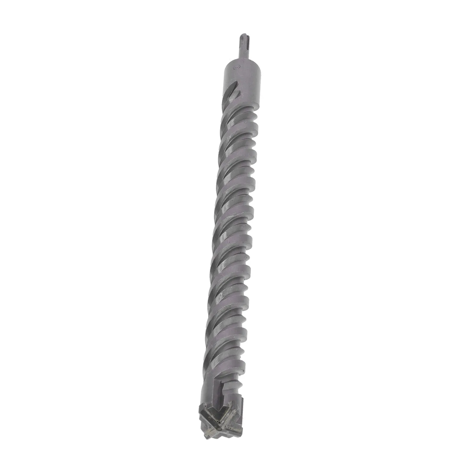 Mata Bor Palu 40x600mm Pisau Silang 2‑Helix Alat Tangan untuk Beton Batu Alam Batu Bata Panjang Kerja 21.3 inci