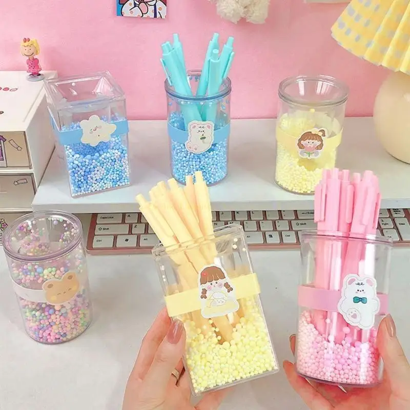 

for Creative Acrylic Pen Holder Colorful Bubble Decorations Design Cylinder Pen Holder for Ideal for Teacher Student Cle