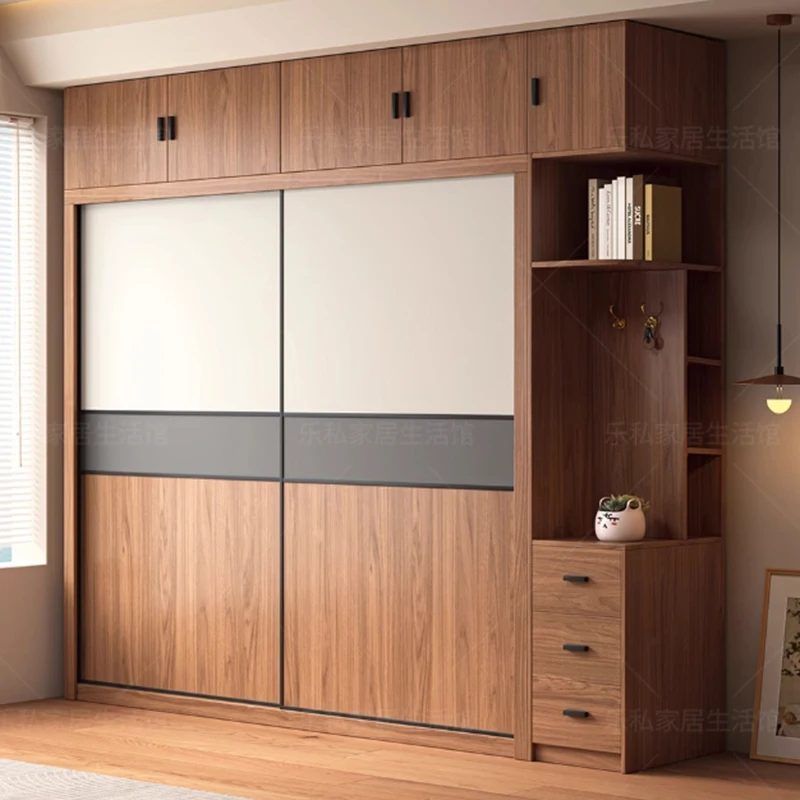 Armadio espositivo in legno Cassetti in tessuto Vestiti Camera da letto Guardaroba Moderno salvaspazio modulare Indossabile da giardino Ropero Mobili per la casa