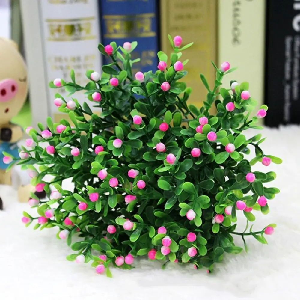 24cm Flower Bouquets Artificial Plant Fake Flowers DIY Arrangement Wedding Simulation Plant Home Office Decor Decoración Hogar