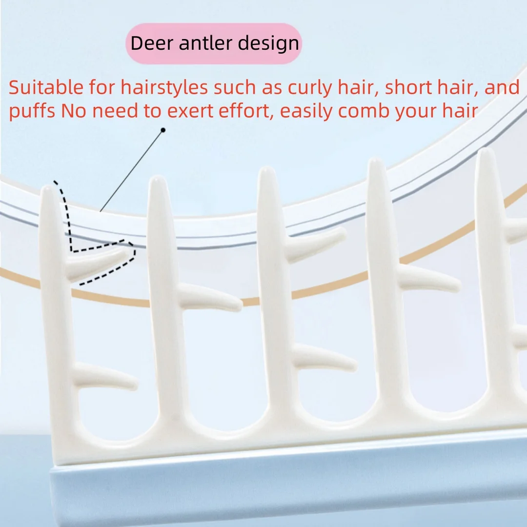 New Curling Specific Comb Hair Styling Comb Scalp Massage Z Shape Heatless Curl Comb Portable Barber Combing Brush Hair Fluffy