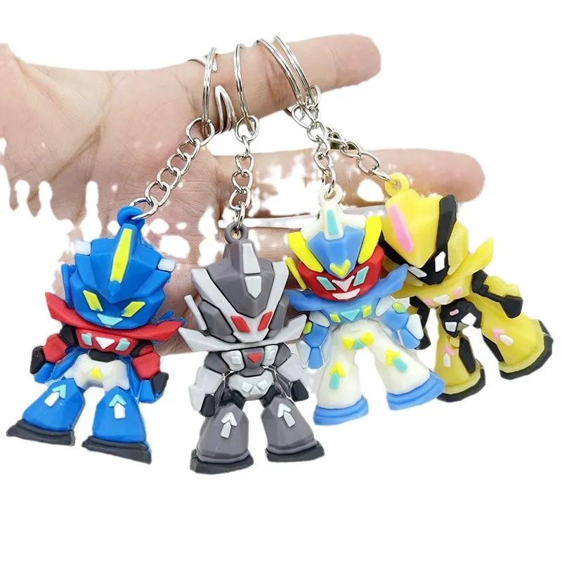 Llavero de silicona Gundam, mini llavero con figura de anime de Mobile Suit, llavero de goma suave y duradero, adecuado para coches, mochilas, bolsos, es un regalo coleccionable para fanáticos de Gundam, niños, hombres, adolescentes y adultos