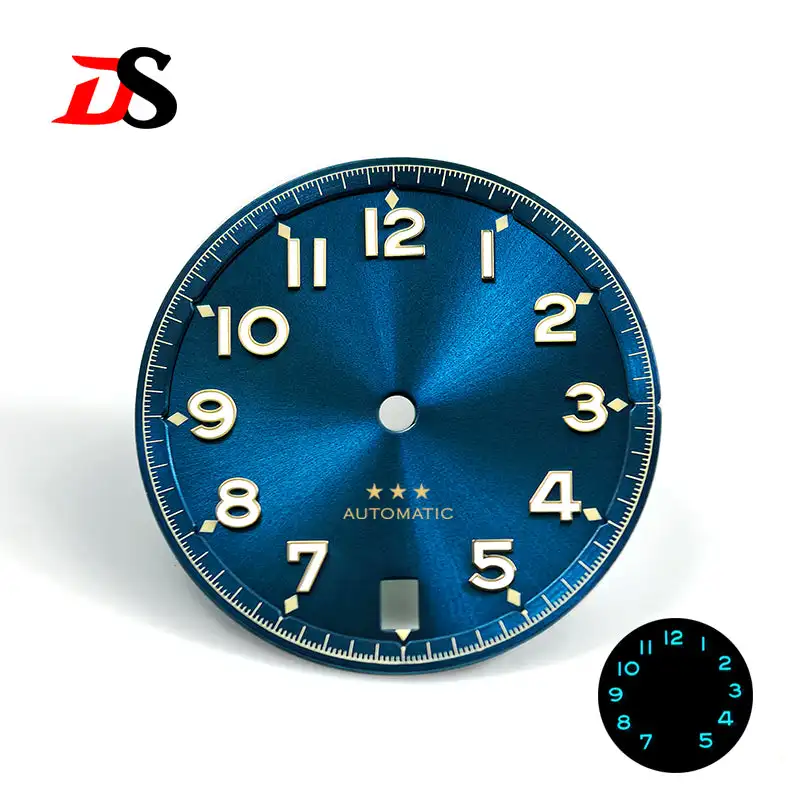 Foregoer Dial Blue Lume 28.5mm Number NH35 Dial Five-pointed Star