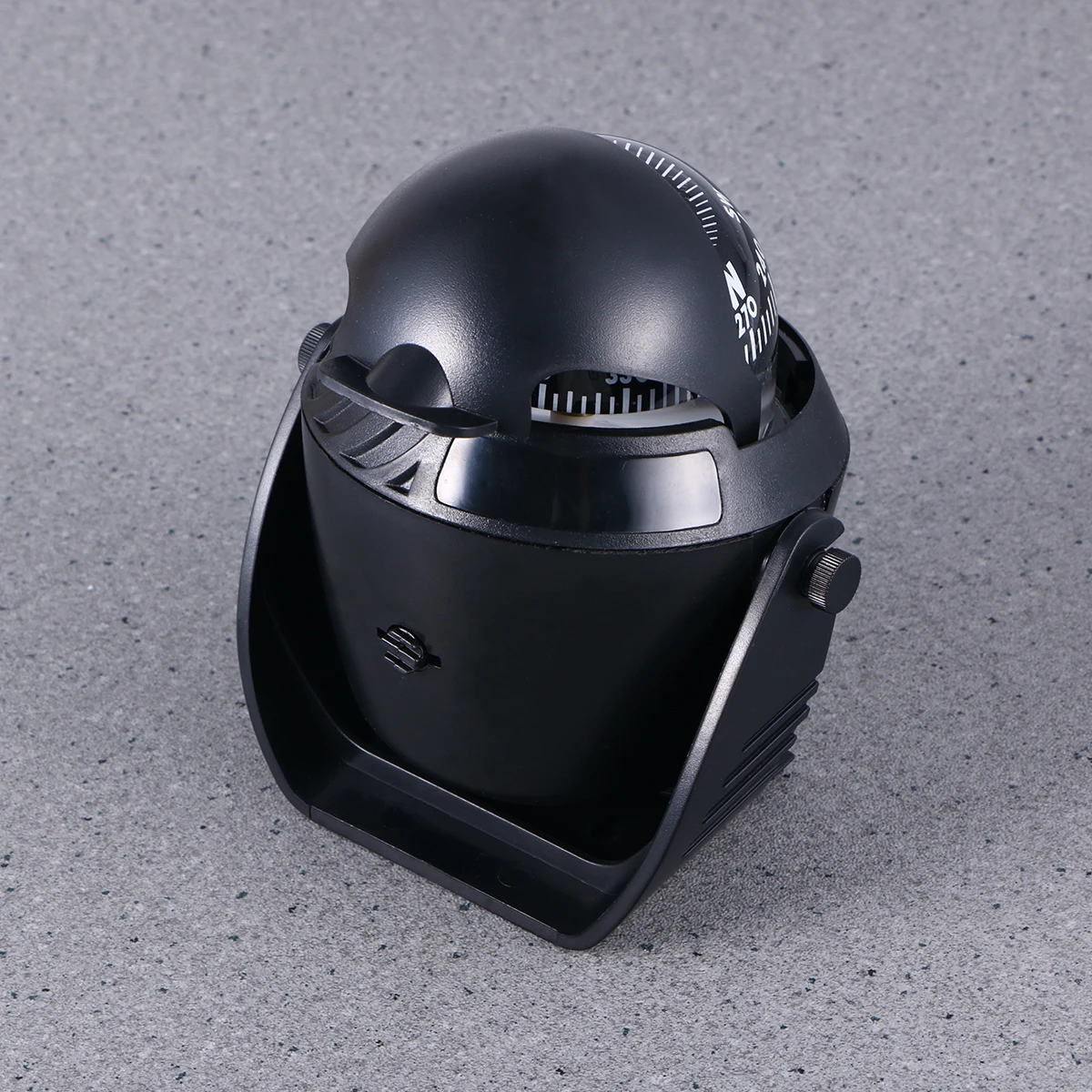 

Illuminated Marine Compass 12V Black with Jeweled Pivot Uv Protected Night Visibility Easy Read Dial for Boating Navigation