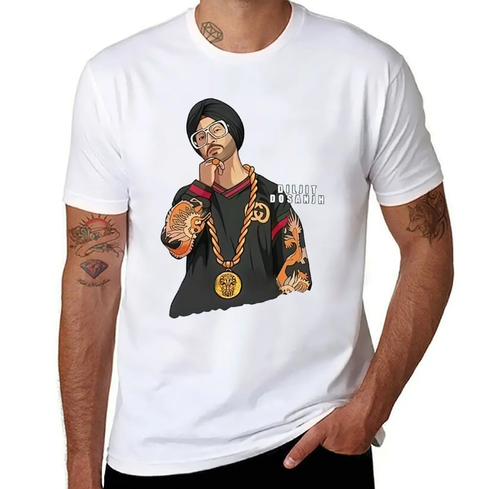 

Diljit Dosanjh art T-Shirt t shirt man luxury anime tshirt T-Shirt