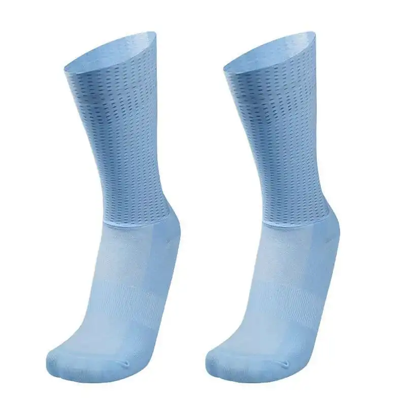 Aero Silica New Gel Summer Socks Bike Team Non-slip Cycling Breathable Pro Racing Sports Socks Men Women Calcetines Ciclismo