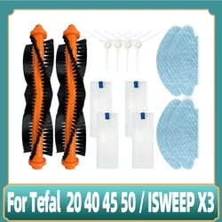 Compatible For Tefal Explorer Serie 20 40 / Tefal X-plorer Serie 45 50 /  ISWEEP X3 Roller Brush Side Brush Hepa Filter Parts