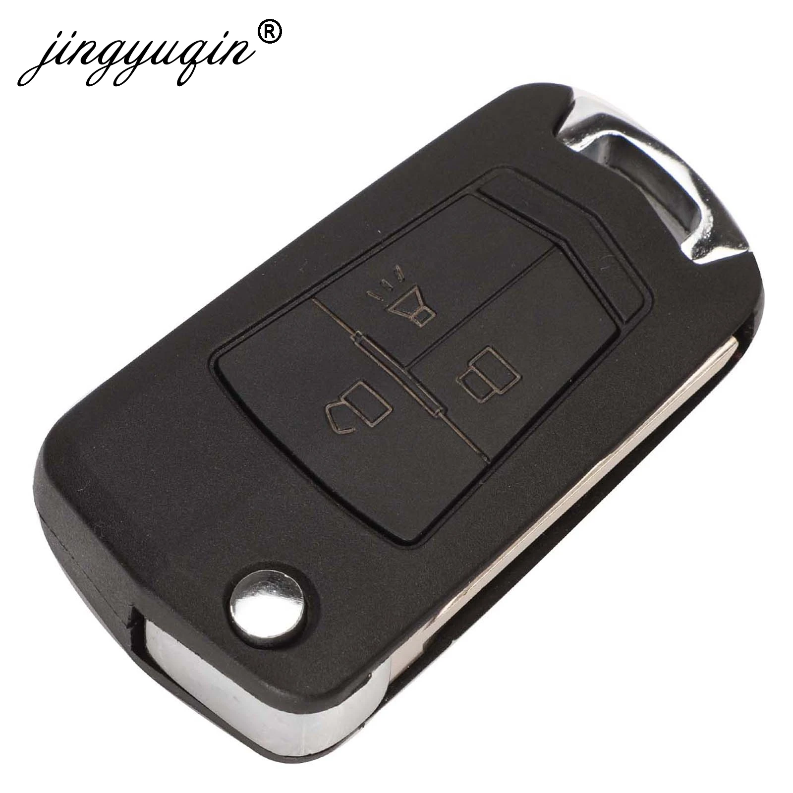 Jingyuqin Zmodyfikowany składany kluczyk zdalnego sterowania do Chevrolet Lacetti Optra Nubira Vehicle Pocket Buick Alarm 2005-2009 Fob Case