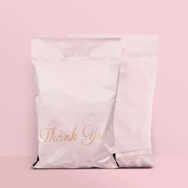 10/100PCS Portable Poly Mailer Adhesive Envelope Bag Eco-friendly Xmas Courier Birthday T-shirt X-mas Express Thank You Pouches