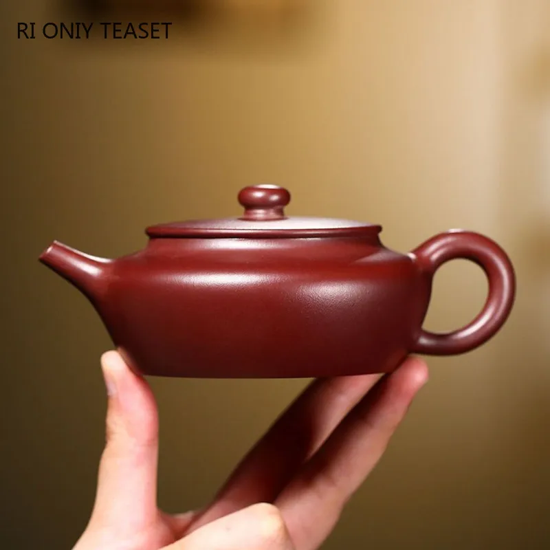 130ml Yixing Purple Clay Teapot Handmade Dahongpao Filter Tea Pot Authentic Raw Ore Zisha Tea Maker Chinese Teaware Accessories