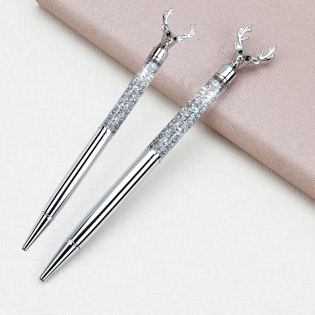 

Reindeer Ballpoint Pen Metal Pens Cartoon Wear-resistant Stationery Novelty Creative