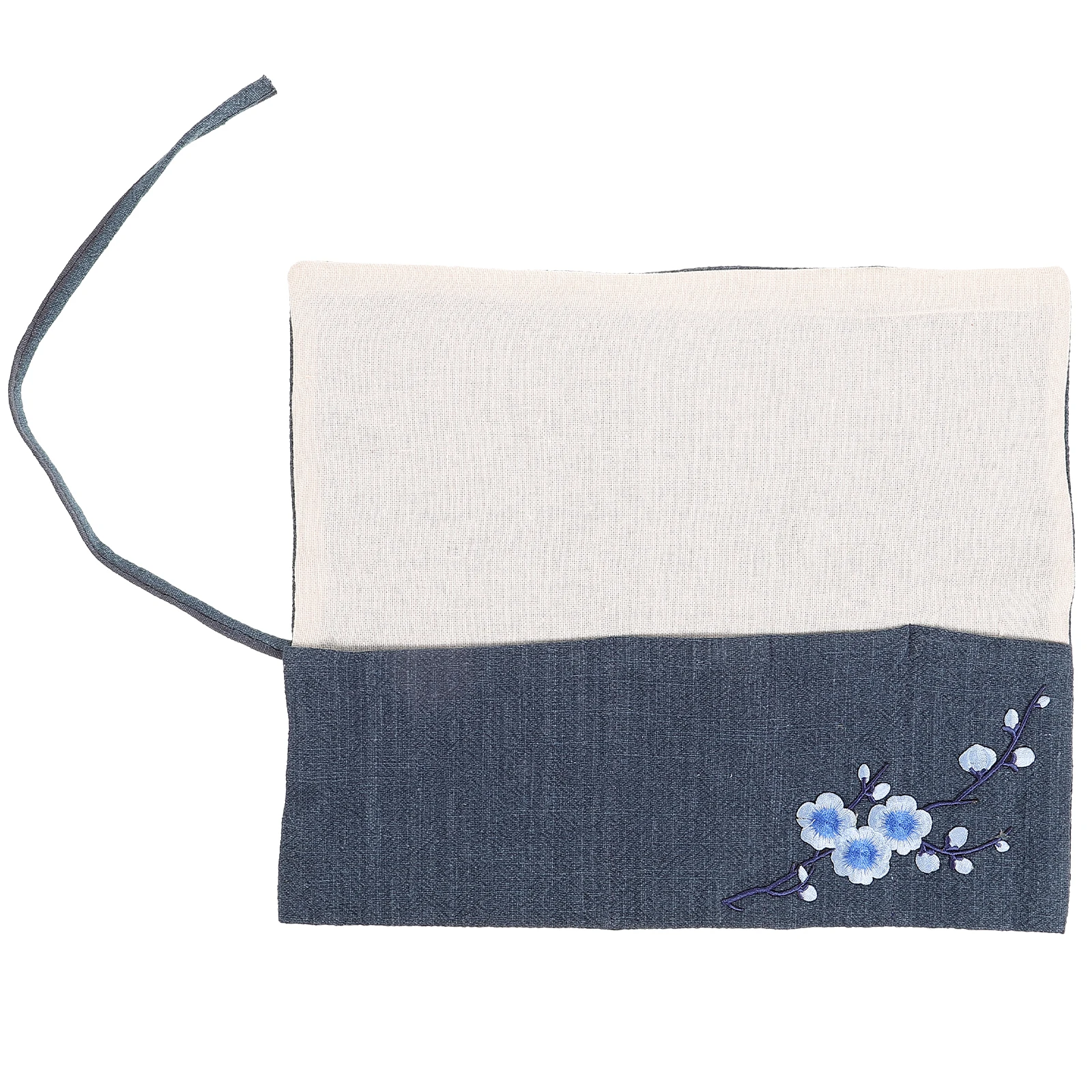 

Flower Arrangement Kit Plum Style Portable Gardening Tools Bag Foldable Toolbox Cotton Linen Storage Pouch For Floral