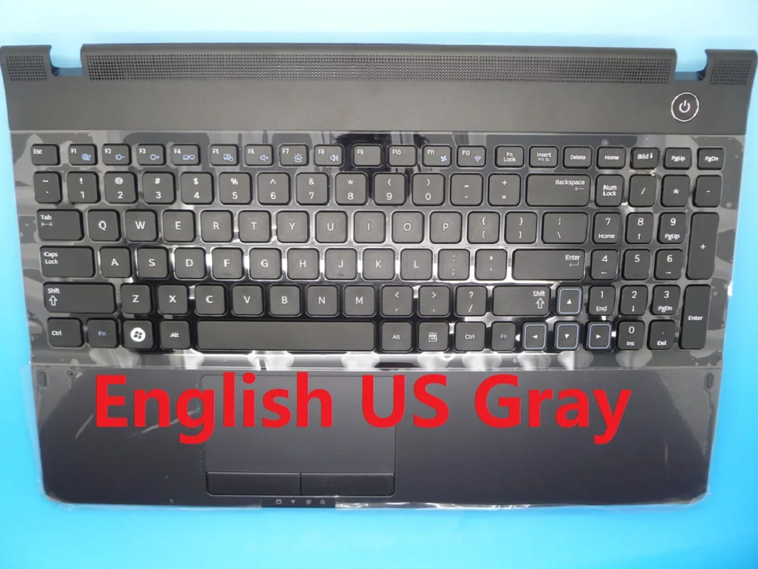 

Подставка для рук и клавиатура для ноутбука Samsung NP300E5A 300E5A, английский, США, Корея, KR, Россия, RU, Аравия, AR, с динамиком, тачпад, новинка