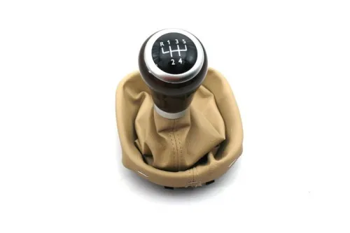 

Walnut Wood Style Gear Shift Knob & Boot (5 speed) For VW Volkswagen Touran MK1