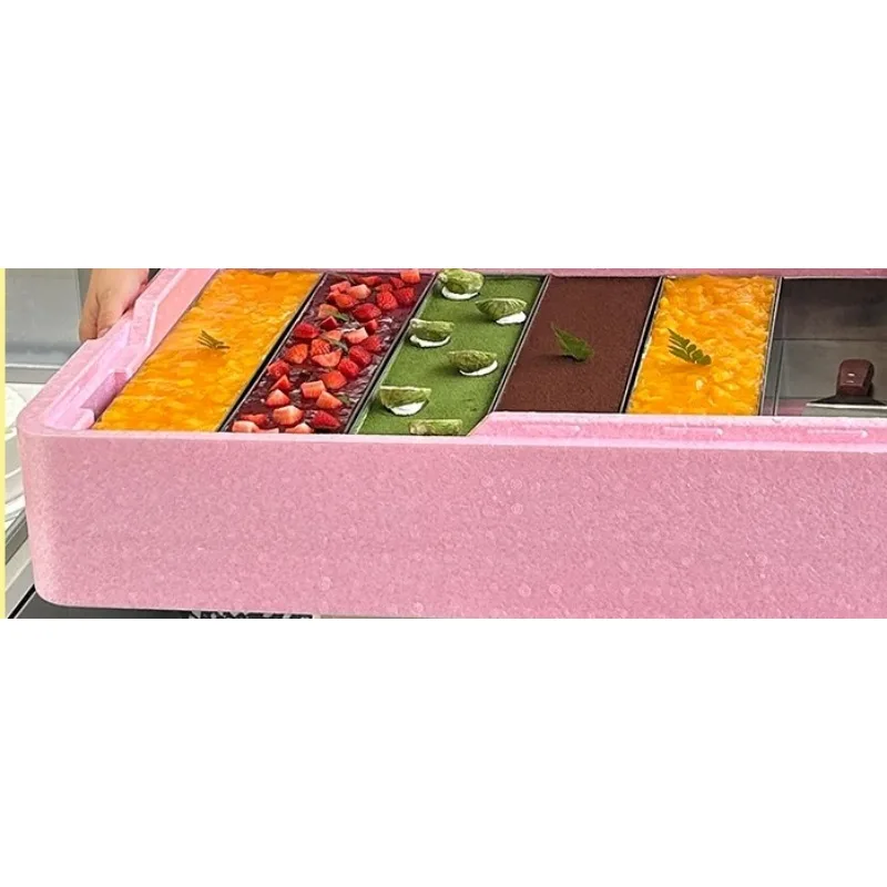 Transparent Lid Display Cold Box for Tiramisu Commercial Insulated Cake Display Box