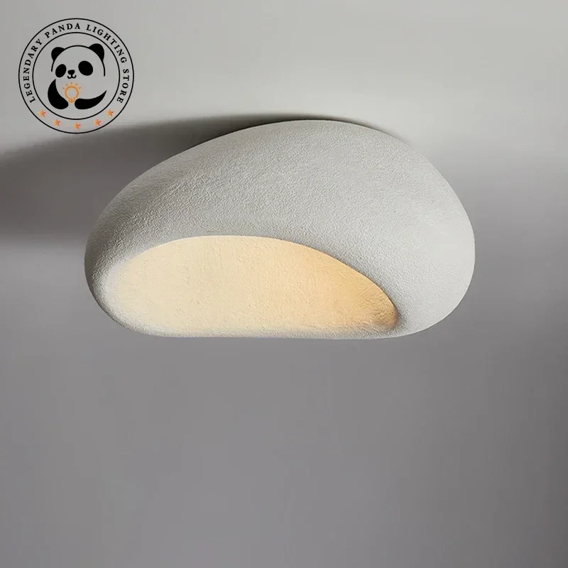 

Nordic Wabi-sabi Ceiling Lights Originality Cream Style Living Room Bedroom Restaurant Study Interior Decoration LED Luminaries