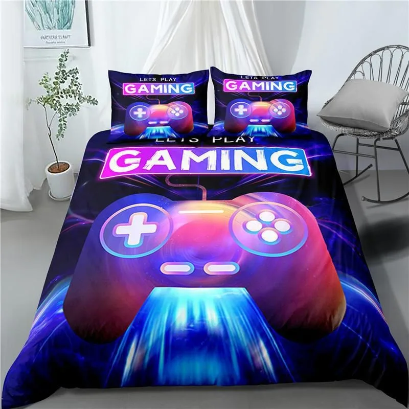 

1Gamer Bedding Sets for Boys Gaming Comforter Cover Children's Video Games Duvet Cover Gamepad Controller Gaming Designs Bed Set