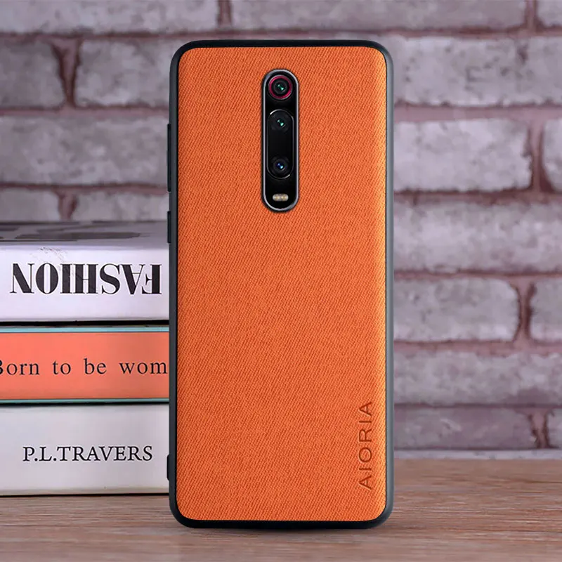 Textile Case for Xiaomi mi9T mi 9T Pro Soft TPU with Hard PC 3in1 material perfect touching feel
