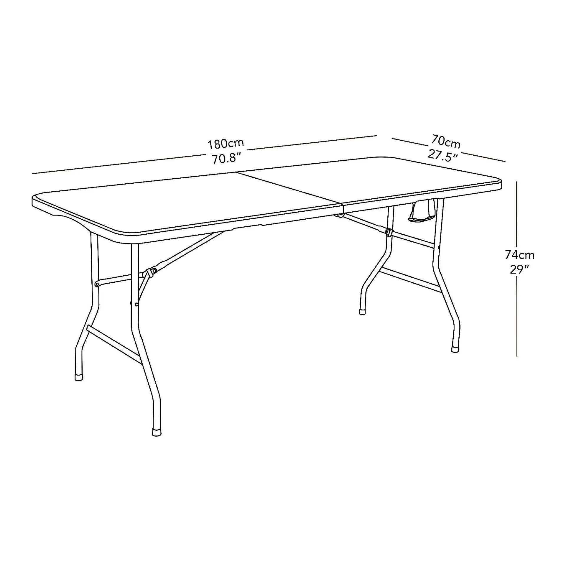 Table et chaises de fête table pliante réglable table pliante portable rectangulaire en plastique