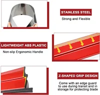Skimming Blade Painting Finishing Smoothing Knock-Down Knife Durable Plastering Drywall Skimming Blade Wall Plastering Tools 3