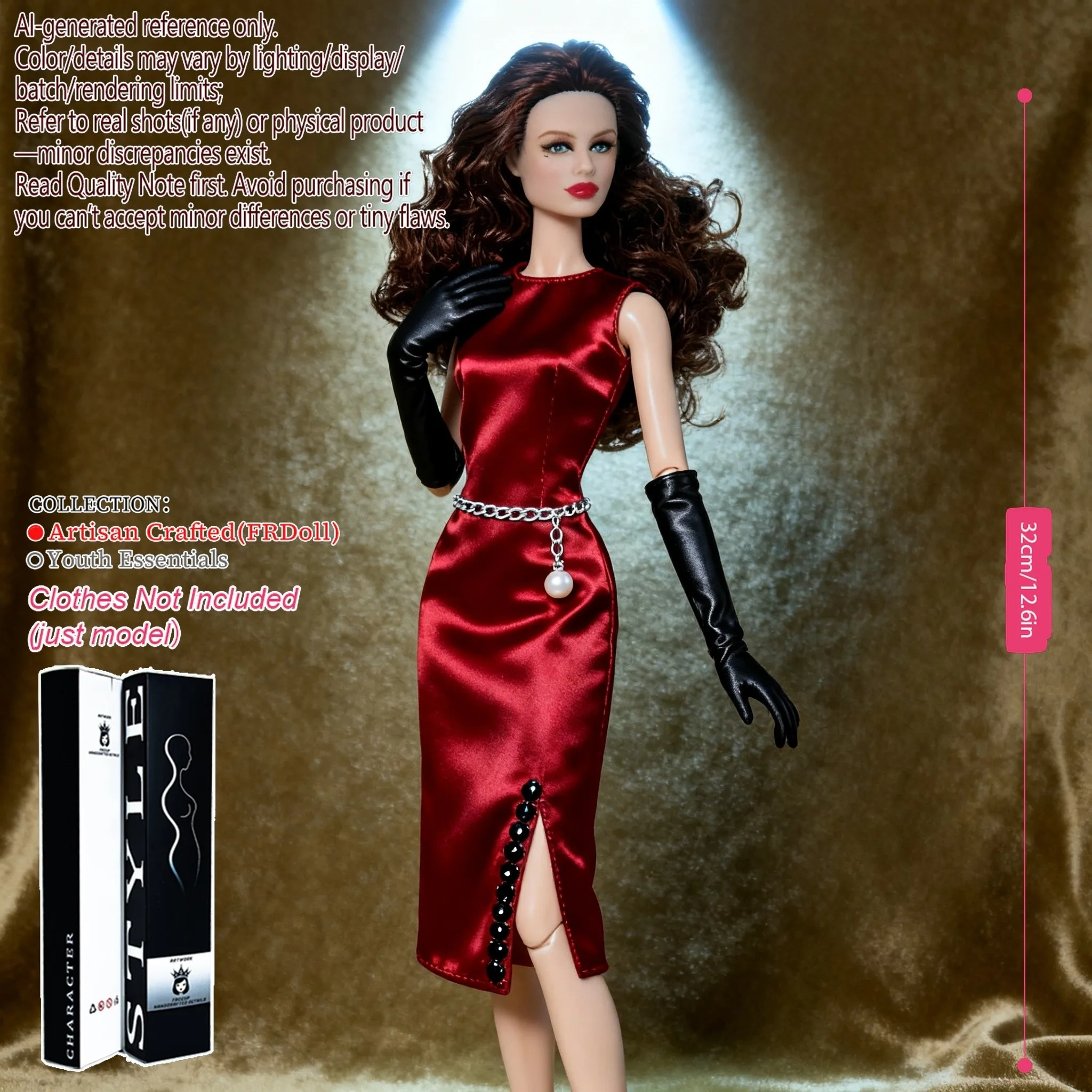 

12,6 дюйма 1/6 12-суставная кукла BJD/MJD — позитивная коллекционная, реалистичный макияж, наряд «сделай сам», подарок на Рождество/день рождения (только фигурка)