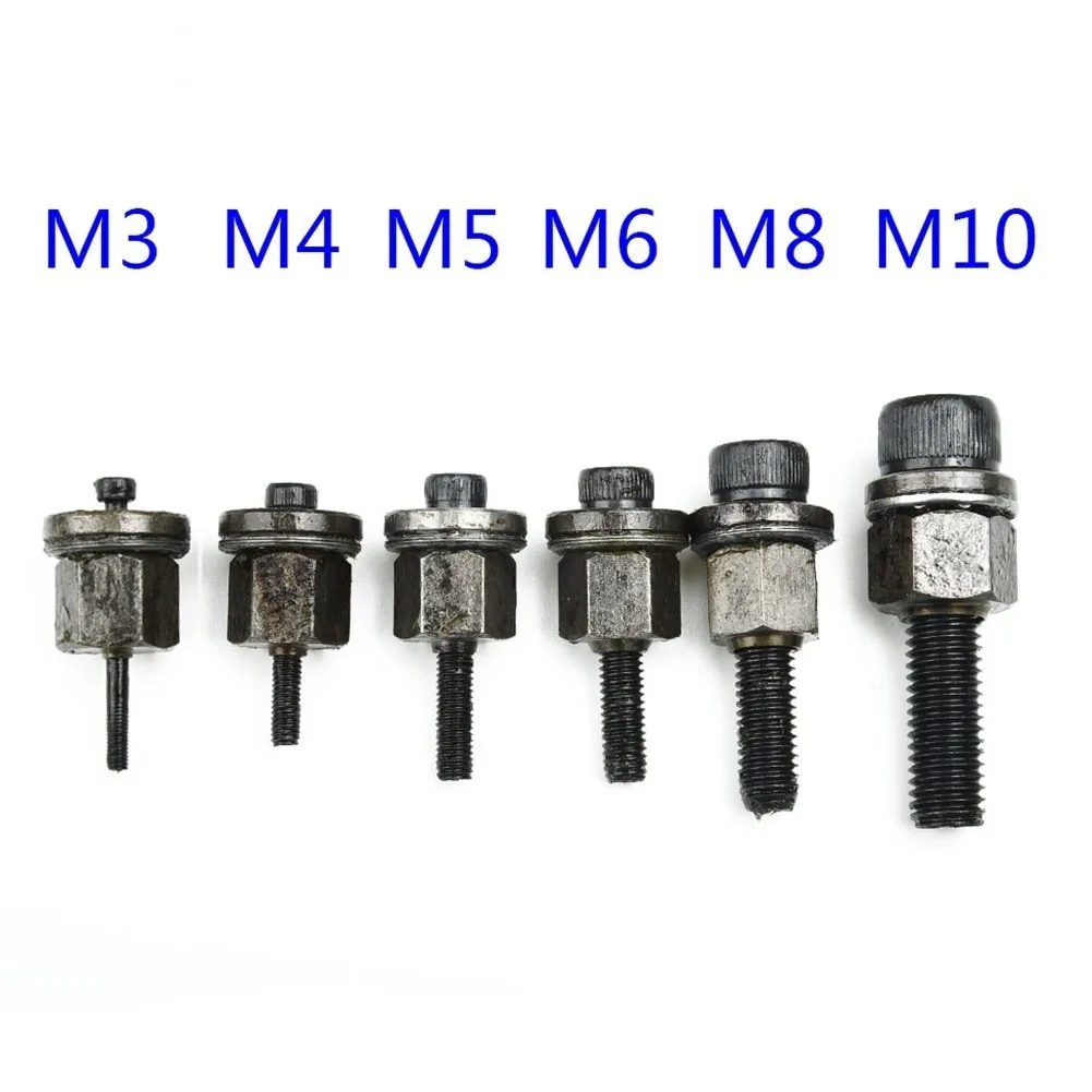 M3-M10 Hand Rivet Nut Gun Head Nut Mandrel Head For Rivet Tip Riveting Nut Pole Power Tool Rivet Replacement Spare Part Kit Set