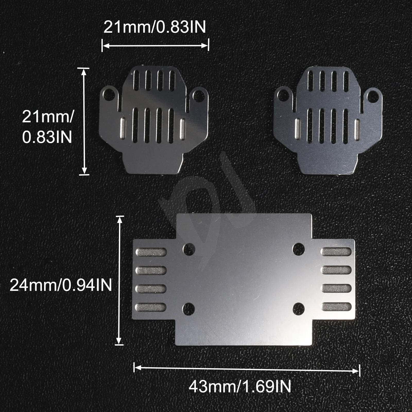 DJ metalowa osłona dna Rgg pancerz dla FMS 1/24 FCX24 Xiaoqi symulacja pół ciężarówka Wagon samochód wspinaczkowy RC Upgrade akcesoria części