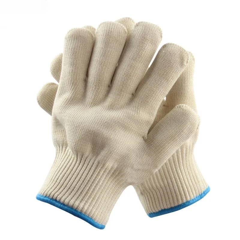 3pair High Quality Thicken Double Cotton 500 Celsius Super Heat Resistant Anti Burn Heatproof Gloves Oven Kitchen Protection