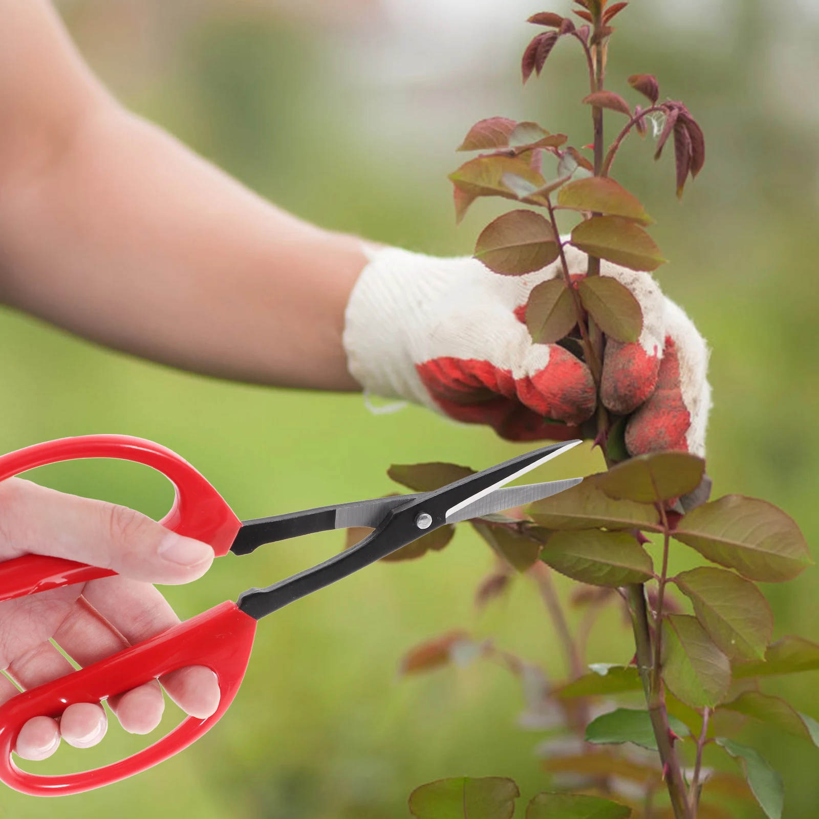 Stainless Steel Non Skid Handle Ergonomic Pruning Shears Durable Gardening Tool Flower Shear Planting Trimmer Labor Saving