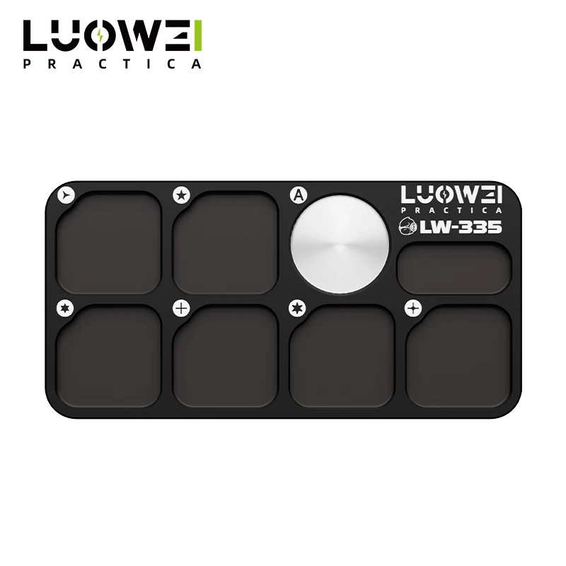 LUOWEI LW335 Screw Storage Board 7 Zone Magnetic Screw Organizer Strong Magnetism for Precision Screwdriver Bits Organization view 6