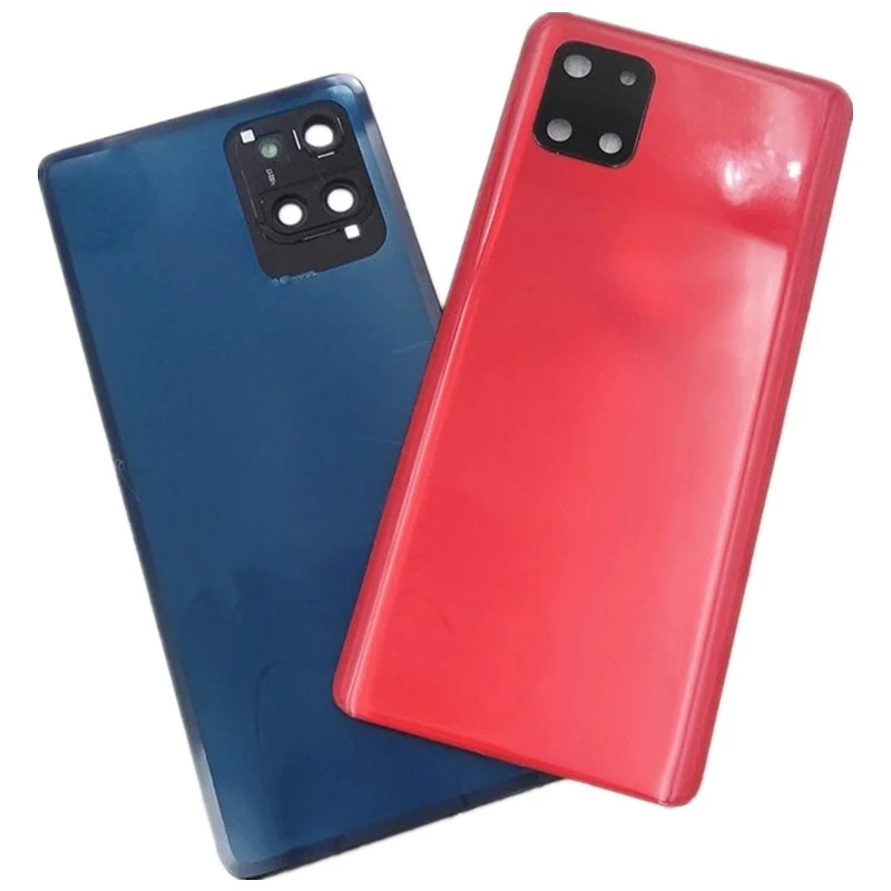 Задняя крышка аккумуляторного отсека для Samsung Galaxy Note 10 Lite N770F, корпус задней панели, запасные части с объективом камеры
